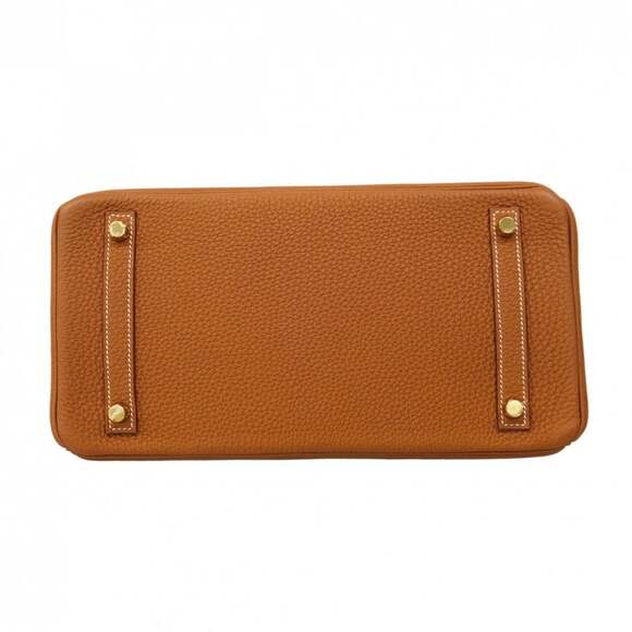 Hermes Birkin 30 handbag, Taurillon Novillo leather, gold, C stamp, women's. - Picture 3 of 13